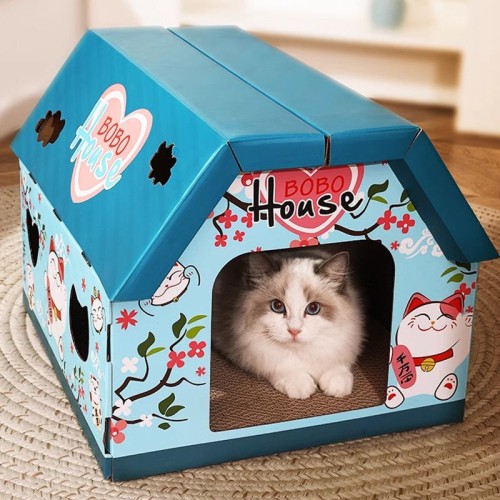 Customized Lamination FOLDABLE Pet House, Cat House