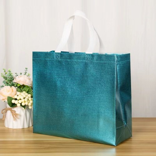 Golden Silver Laser Non Woven Bag,  Shopping Bag